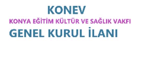 KONEV OLAĞAN GENEL KURULU YAPILACAK